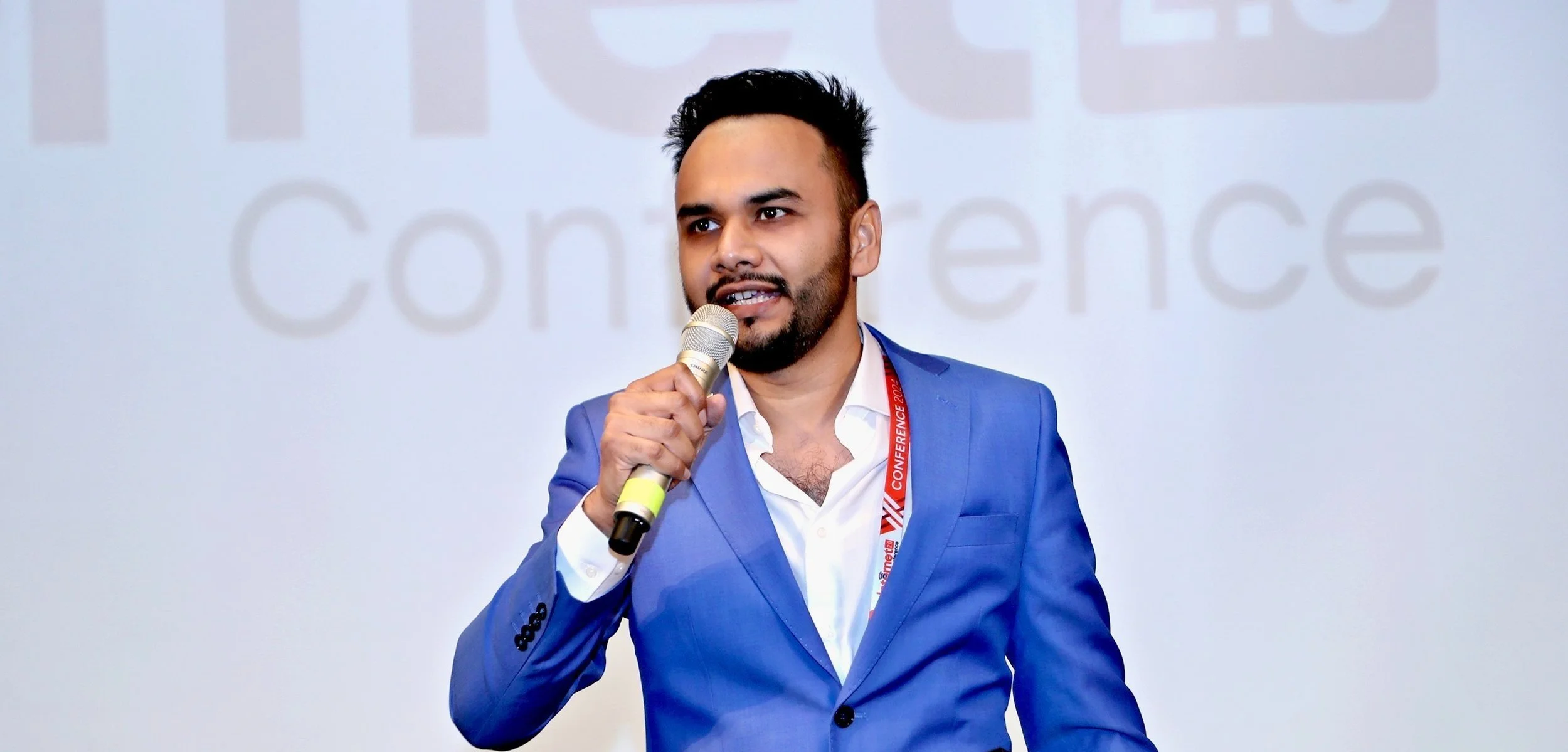 Mohit Sengar speaking at technology conference